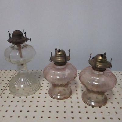 Lot 147 - Hurricane Lamps
