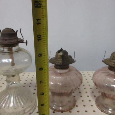 Lot 147 - Hurricane Lamps