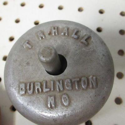 Lot 152 - T R Hall Burlington  Star Butter Press Mold Aluminum