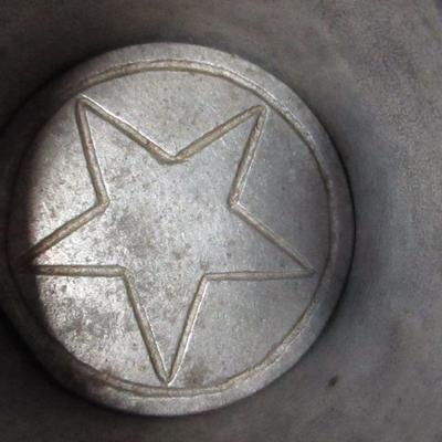 Lot 152 - T R Hall Burlington  Star Butter Press Mold Aluminum