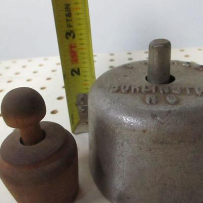 Lot 152 - T R Hall Burlington  Star Butter Press Mold Aluminum