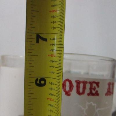 Lot 157 - Anchor Hocking Antique Autos Frosted Glass Tumblers 