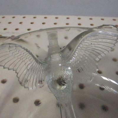 Lot 158 - Clear Glass Bird Candy Dish