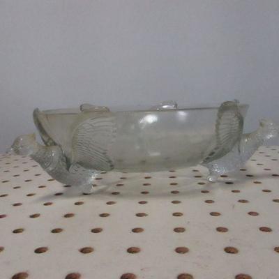 Lot 158 - Clear Glass Bird Candy Dish
