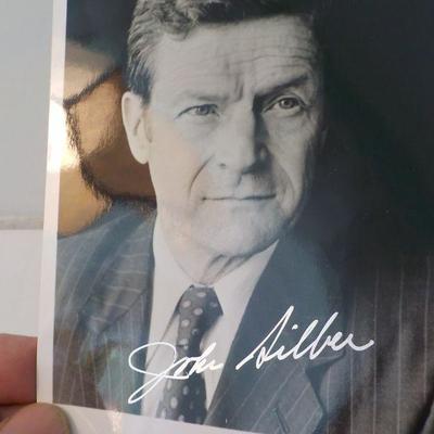 " Signed by John Silber " Canidate for president.
