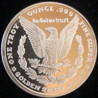 #6 Golden State Mint one Troy Once .999 Fine Silver 