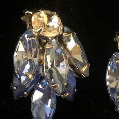 #10 Blue Rhinestone Earrings 