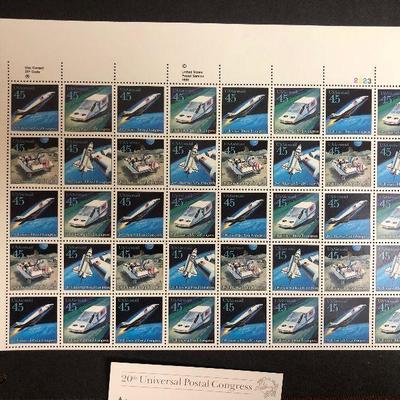 #18 US Air Mail .45 Universal Postal Congress Full Sheet 