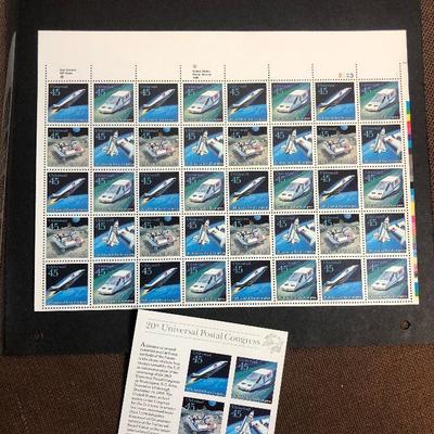#18 US Air Mail .45 Universal Postal Congress Full Sheet 