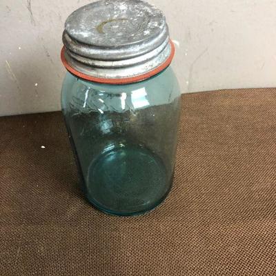 #21 Blue Balls Perfect Mason Quart Jar 