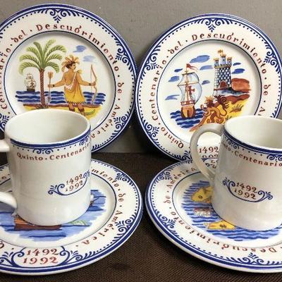 #26 TIFFANY - 4 Plates and 2 CUPS 