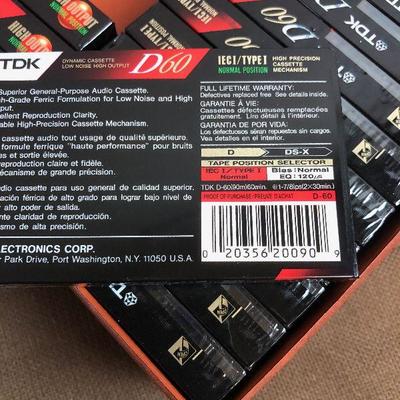 #46 14 NEW Sealed TDK D60 Cassette Tape