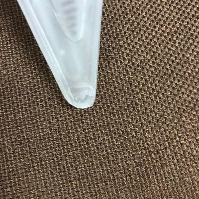#52 (2) Vintage Clear Satin Glass Slip Shades