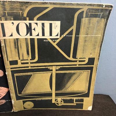 #60 GROUP of French Art Review Magazines O'iel 