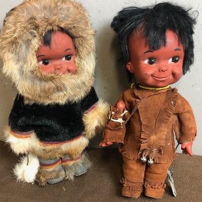 #74 Inuit and Native American Dolls