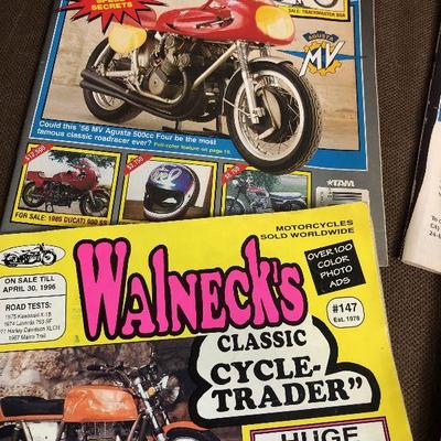 #90 (4) Vintage Motorcycle Magazines 