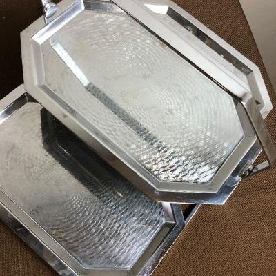 #93 Mid Century Folding Tray Chrome