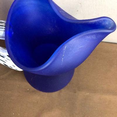 #96 Blue Hand Blown Kosta Boda Satin Glass 