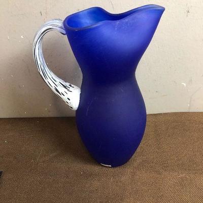 #96 Blue Hand Blown Kosta Boda Satin Glass 