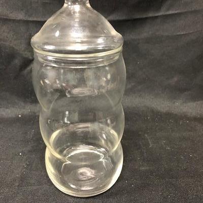 Clear Glass Bubble Apothecary Jar