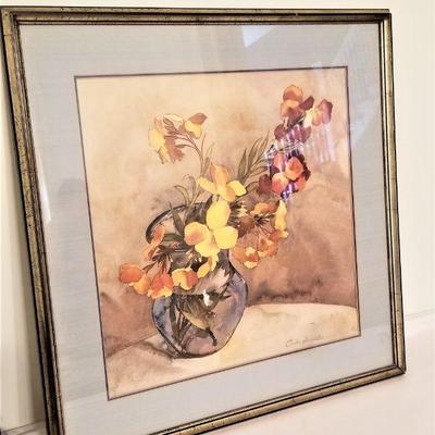 Lot #202  Original Watercolor by Listed Artist J. Immel (1896-1964)