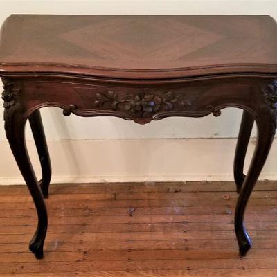 Lot #205  Antique Game/Card Table - 19th Century