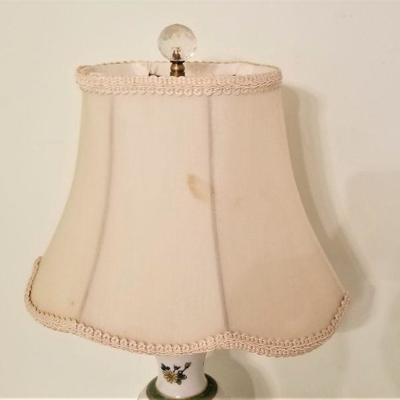 Lot #214  Vintage Boudoir Lamp - works