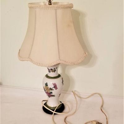 Lot #214  Vintage Boudoir Lamp - works