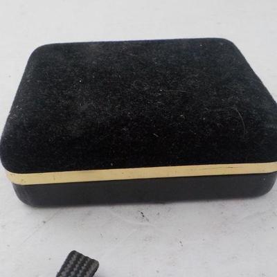 " Pierre Cardin " Black Onyx with gold plated.