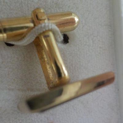 " Pierre Cardin " Black Onyx with gold plated.