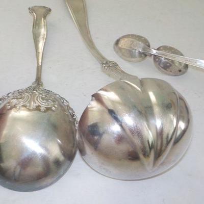" Silver plated Cooking utensils cool and rare designs.