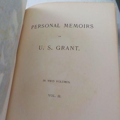 "US. Grants personal Memoirs.