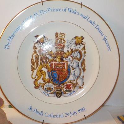 " The Marriage of H.R.H. The Prince of  Wales and Lady Diana Spencer Plate."