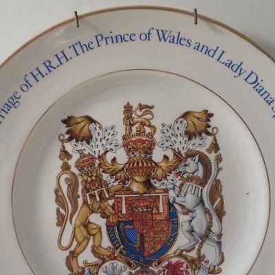 " The Marriage of H.R.H. The Prince of  Wales and Lady Diana Spencer Plate."
