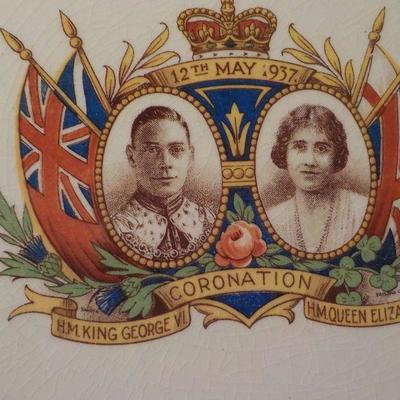 " King George & Queen Elizabeth Coronation May 12, 1937 Plate .