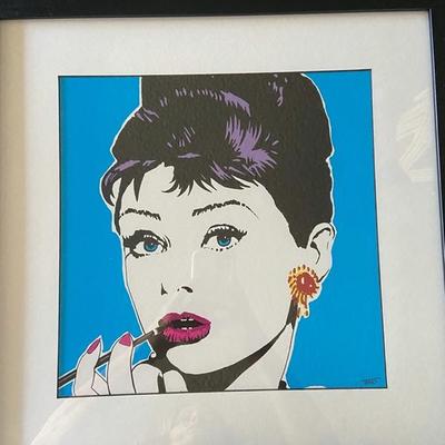 Two (2) AUDREY HEPBURN POP ART PRINTS BY TOMAS VIANA 