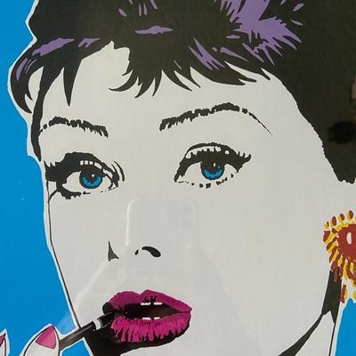 Two (2) AUDREY HEPBURN POP ART PRINTS BY TOMAS VIANA 