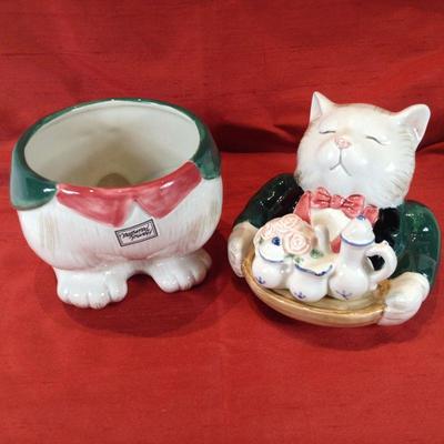 Fitz & Floyd Cat Treat Jar