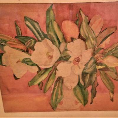 Lot #226  Original Watercolor by listed New Orleans artist Nell Pomeroy O'Brien