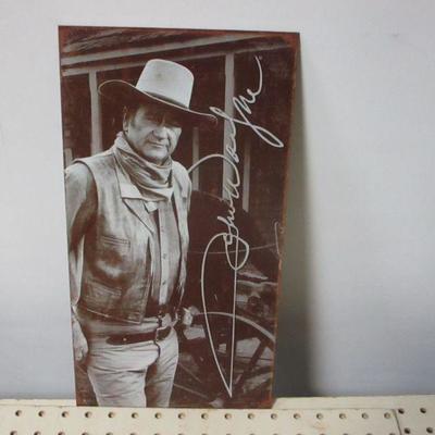 Lot 161 - John Wayne Tin Sign