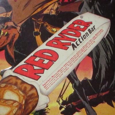 Lot 162 - Red Ryder "Action Bar" Tin Sign