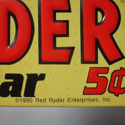 Lot 162 - Red Ryder "Action Bar" Tin Sign