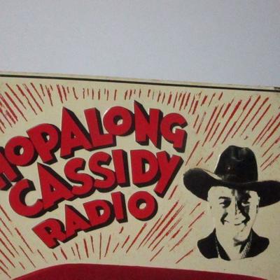 Lot 164 - Hopalong Cassidy Radio Tin Sign