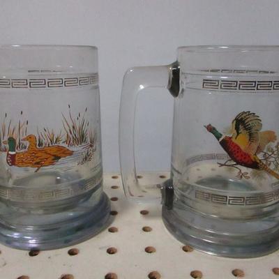 Lot 166 - Wildlife Bird Beer Mugs 