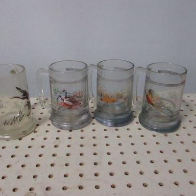 Lot 166 - Wildlife Bird Beer Mugs 