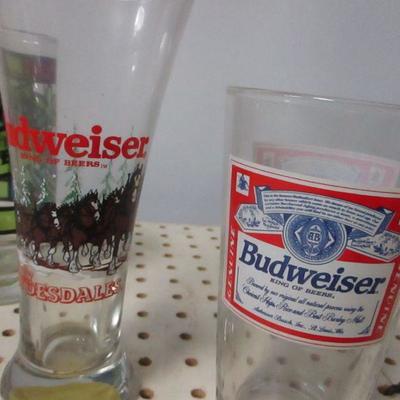 Lot 168 - Beer Glasses - Budweiser - Schlitz - Miller