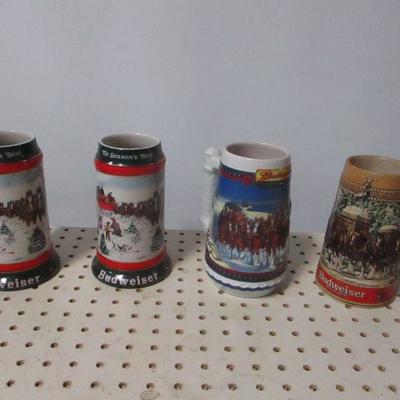 Lot 169 - Budweiser Beer Steins