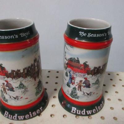 Lot 169 - Budweiser Beer Steins