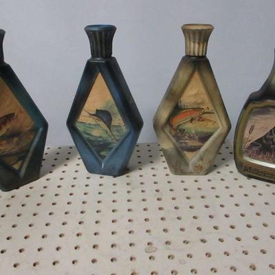 Lot 171 - Jim Beam Fish & Dog Bottles