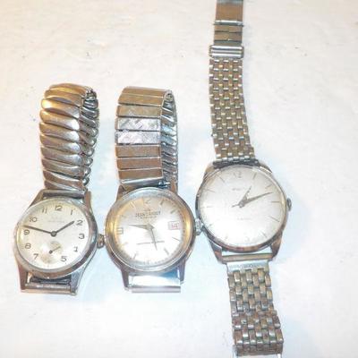  Elgin Sportsman, Jean Cardot, Russian/Raketa.- repairables.